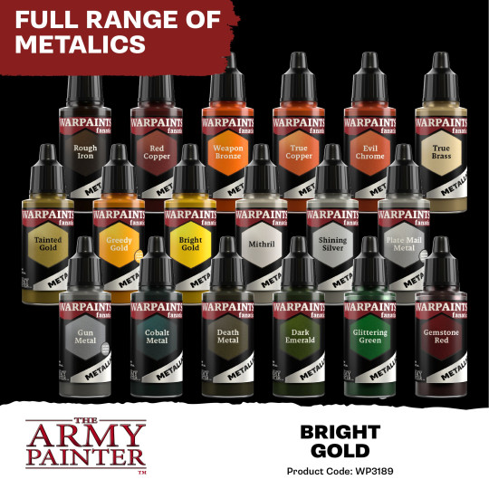 The Army Painter: Warpaints - Fanatic - Metallic - Bright Gold