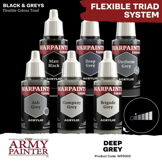 The Army Painter: Warpaints - Fanatic - Deep Grey