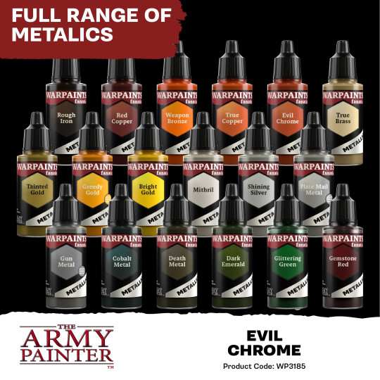 The Army Painter: Warpaints - Fanatic - Metallic - Evil Chrome