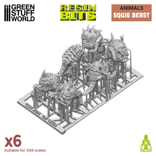 3D printed set - Squig beasts