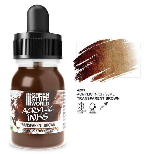 GSW Transparent Acrylic Ink - Brown