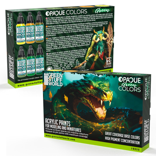 GSW Opaque Paint Set - Green Colours