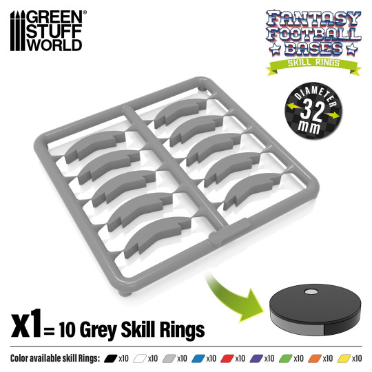 Skill Ring 32mm Grey