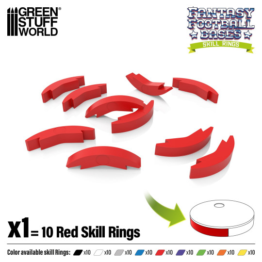 Skill Ring 32mm Red