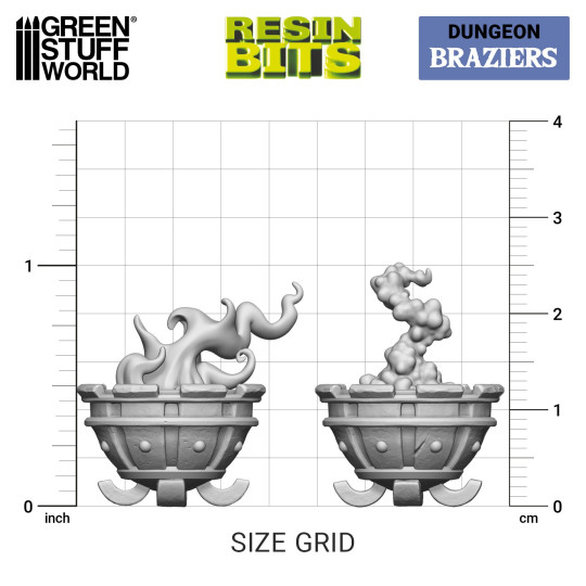 3D printed set - Braziers