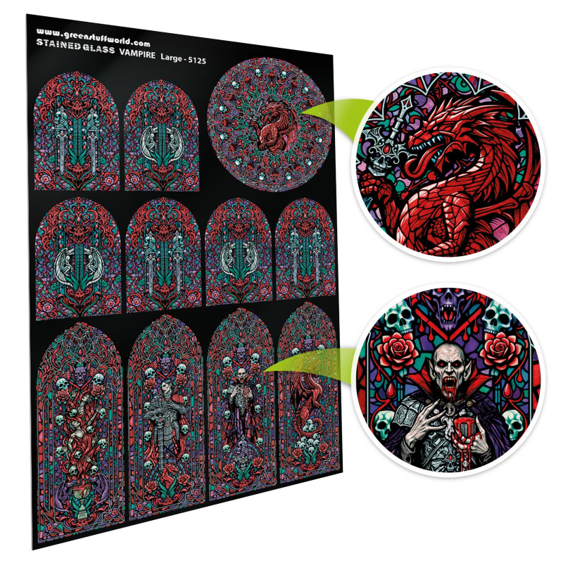 Vampire Stained Glass - Large