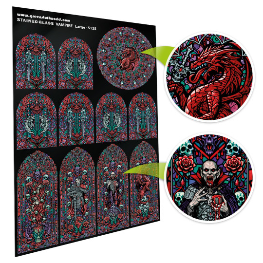 Vampire Stained Glass - Large