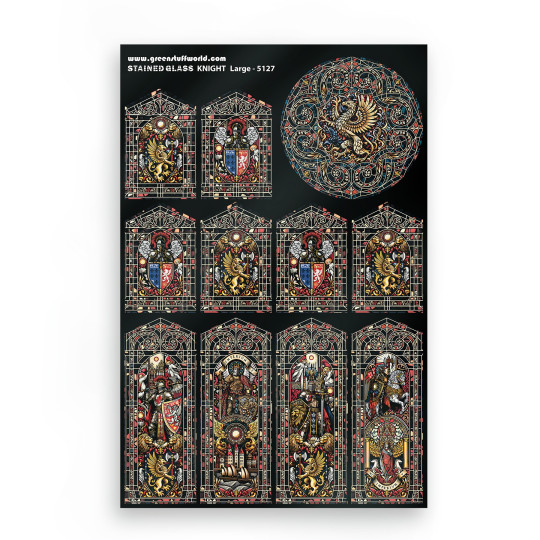 Knight Stained Glass - Large