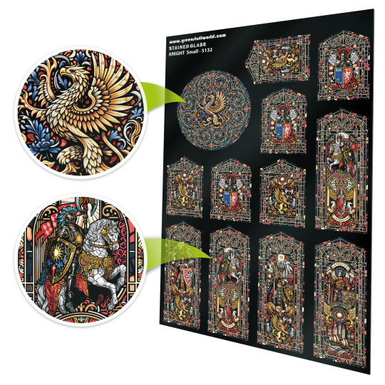 Knight Stained Glass - Small