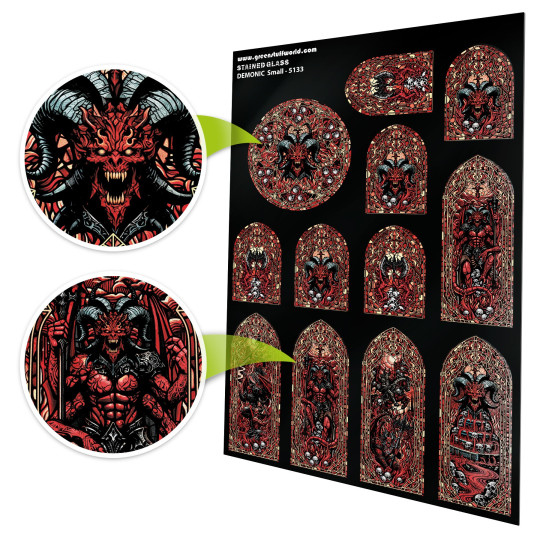 Demonic Stained Glass - Small