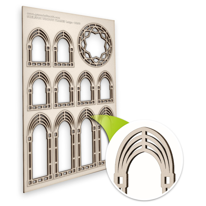 Skeleton Miniature Windows - Large