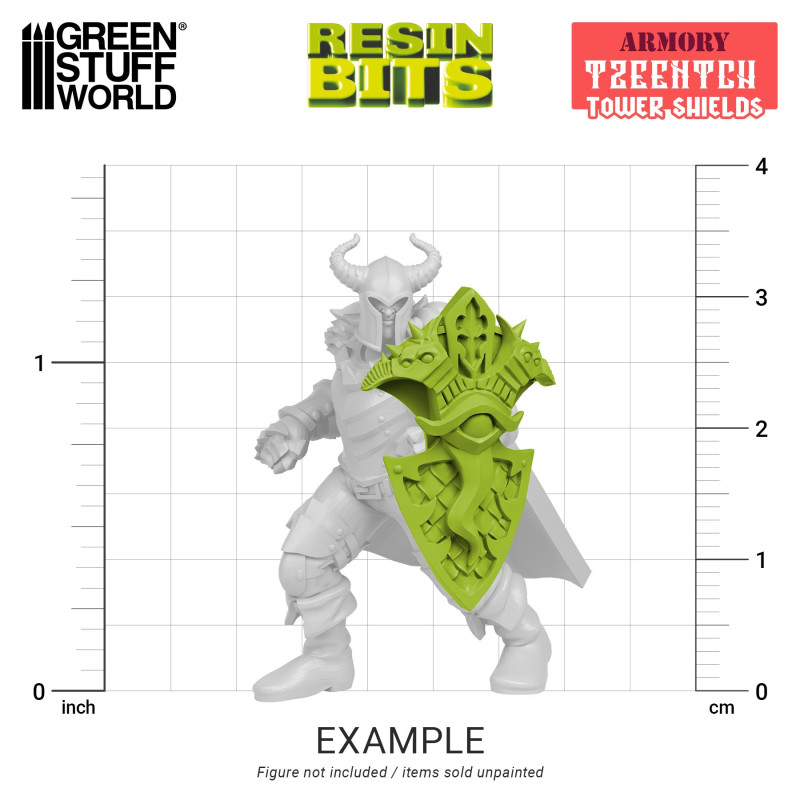 3D printed set - Tzeentch Tower Shields