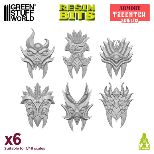 3D printed set - Tzeentch Shields