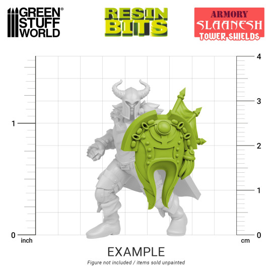 3D printed set - Slaanesh Tower Shields
