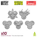 3D printed set - Nurgle Bucklers