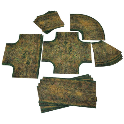 Błoto - Zestaw dróg 2D 28 mm - Guma Jednostronna