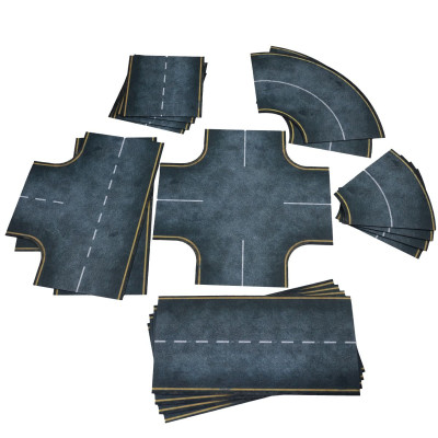 Asfalt - Zestaw dróg 2D 28 mm - Guma Jednostronna