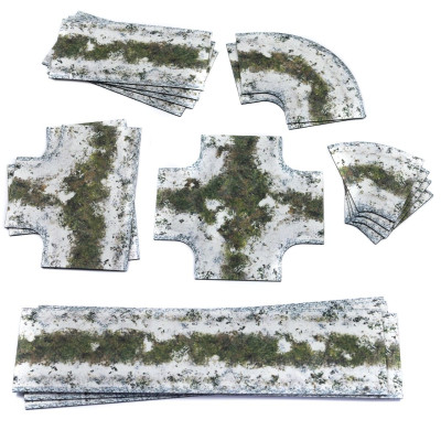 Zimowe błoto - Zestaw dróg 2D 15 mm - Guma Jednostronna