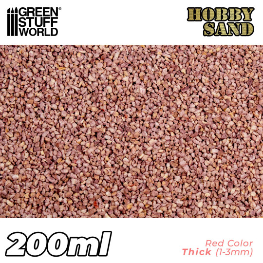 Thick Hobby Sand - Red 200ml
