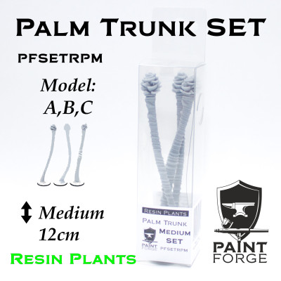 Paint Forge Resin Plants PALM TRUNK SET M (3)