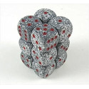Chessex Speckled 16mm d6 with pips Dice Blocks (12 Dice) - Granite