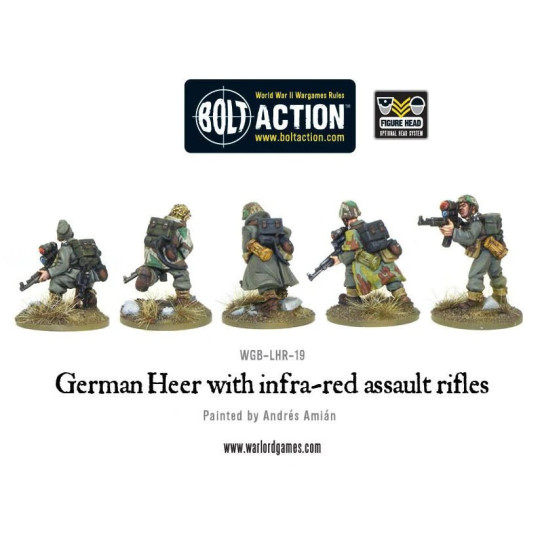 German Heer with infra-red assault rifles