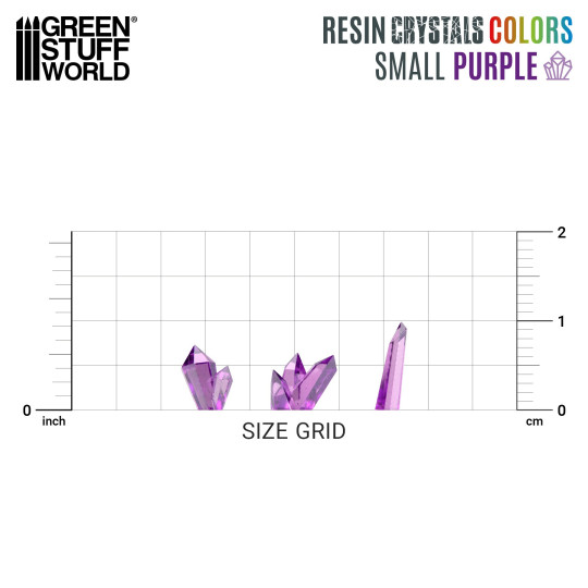 PURPLE Resin Crystals - Small