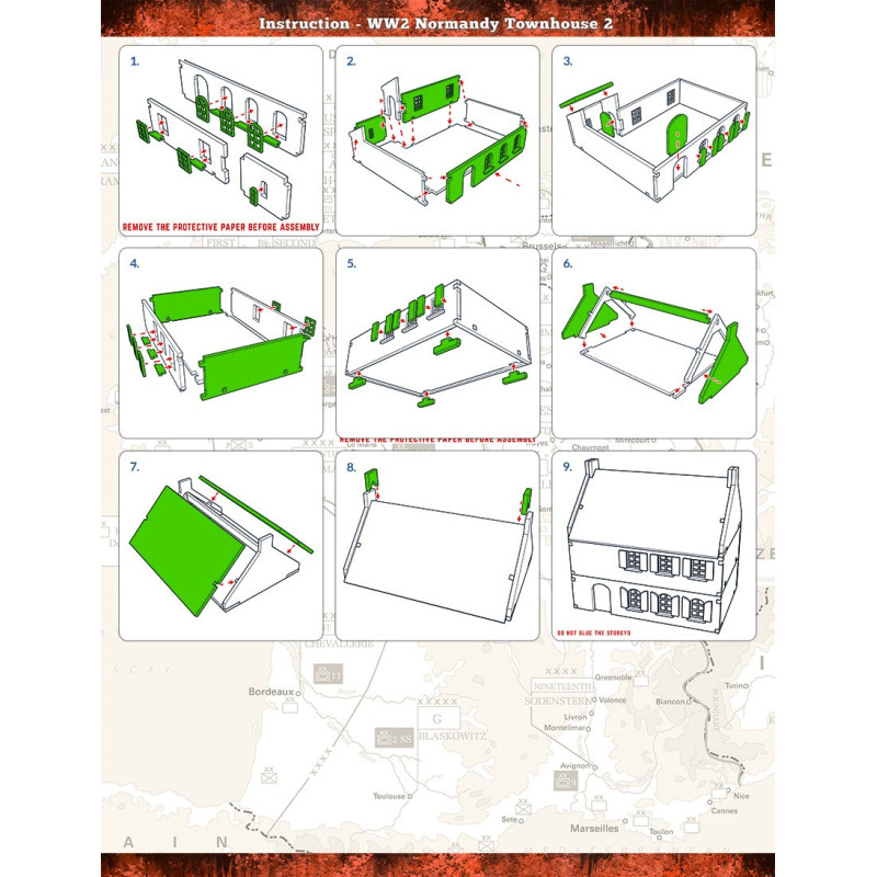 WW2 Normandy Townhouse 2 (15mm)