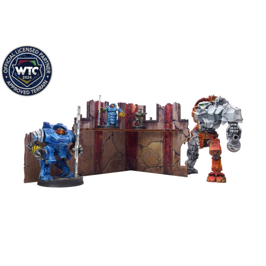 Imperial Walls Low Red (2) PREPAINTED