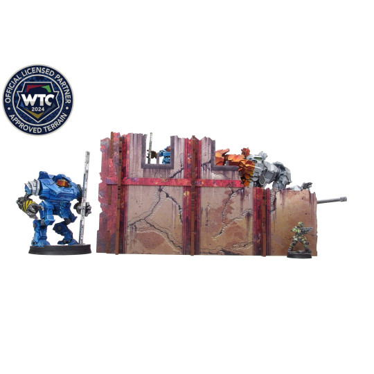 Imperial Walls Low Red (2) PREPAINTED