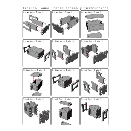 Imperial KT Ammo Crates (9) PREPAINTED