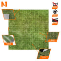 Trawa - Mata Suchościeralna do gier RPG 50 cm x 50 cm - siatka kwadratowa