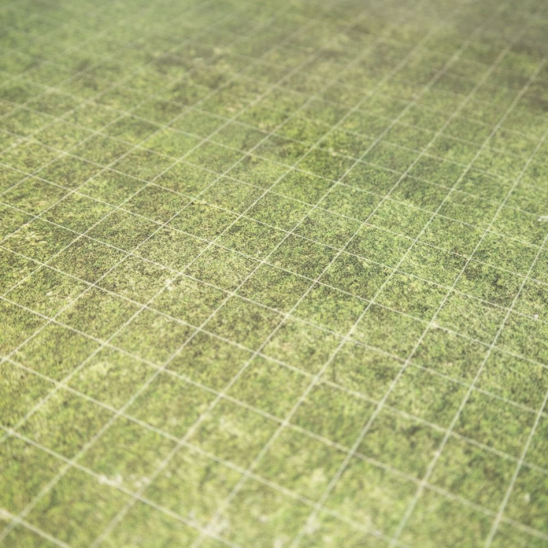 Trawa - Mata Suchościeralna do gier RPG 50 cm x 50 cm - siatka kwadratowa
