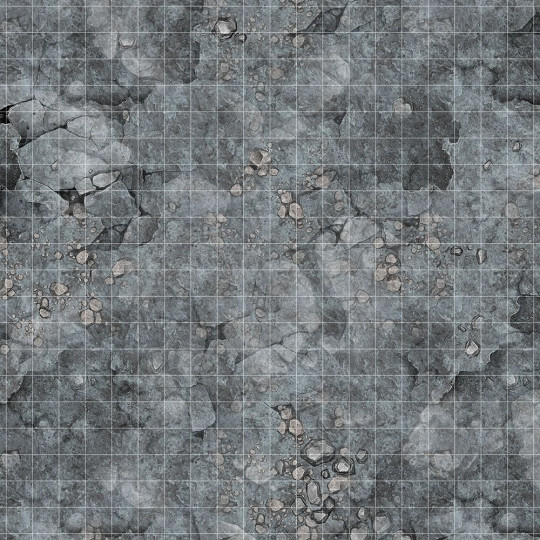 Loch - Mata Suchościeralna do gier RPG 50 cm x 50 cm - siatka kwadratowa