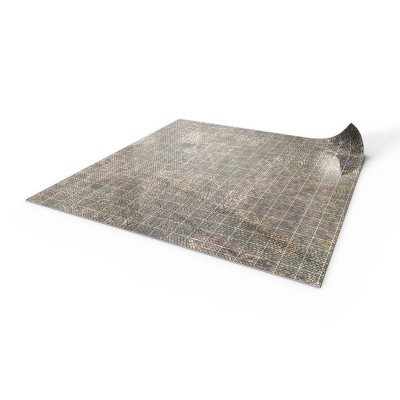 Bruk - Mata Suchościeralna do gier RPG 50 cm x 50 cm - siatka kwadratowa