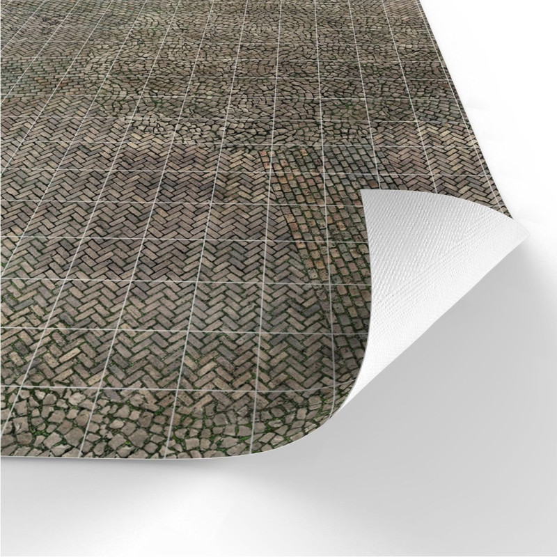 Bruk - Mata Suchościeralna do gier RPG 50 cm x 50 cm - siatka kwadratowa