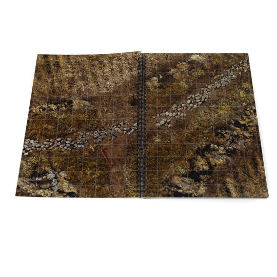 Księga RPG: Fantasy Adventures book - A4 fantasy - siatka kwadratowa