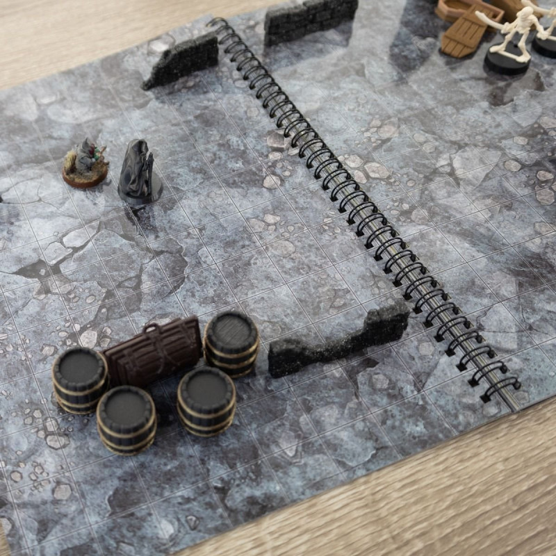 Księga RPG: Fantasy Adventures book - A4 fantasy - siatka kwadratowa