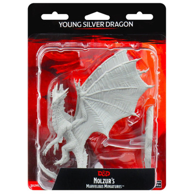 Nolzur's Marvelous Miniatures - Young Silver Dragon