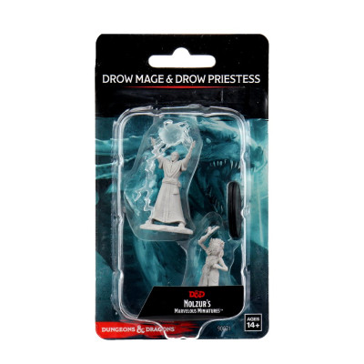 Nolzur's Marvelous Miniatures - Drow Mage & Drow Priestess