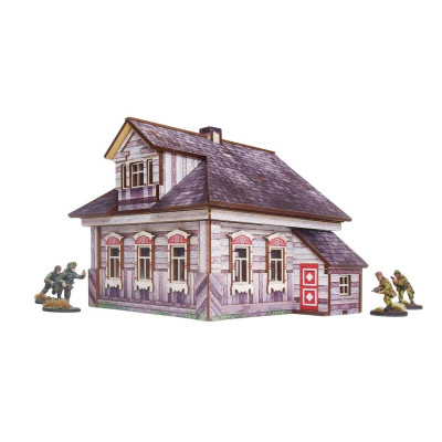 WW2 Ostfront Village Whitewashed Dacha (1) (28mm)