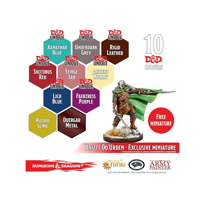 The Army Painter: Dungeons & Dragons Nolzur's Marvelous Pigments - Underdark Paint Set