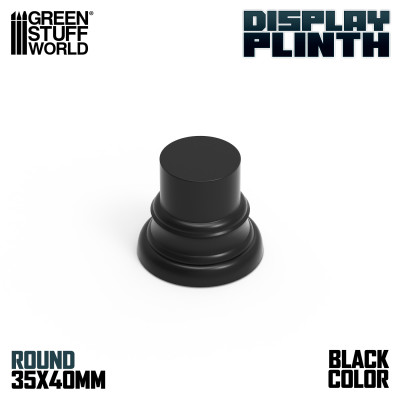 Round Display Plinth 3.5 cm - Black