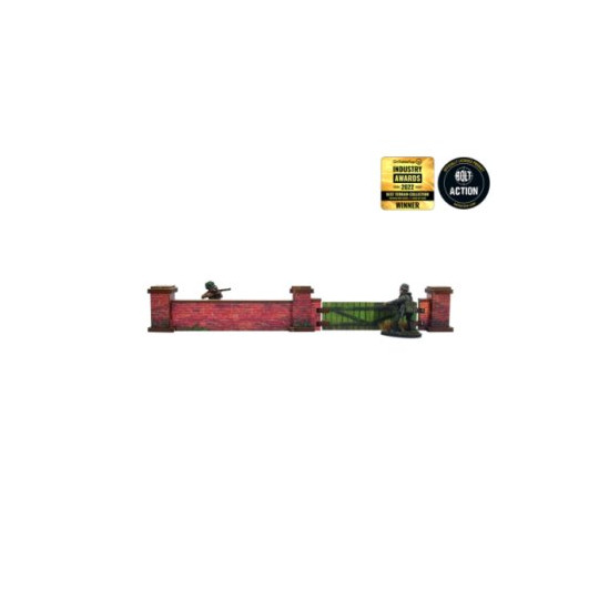 WW2 Normandy Wall w. Gate (low)