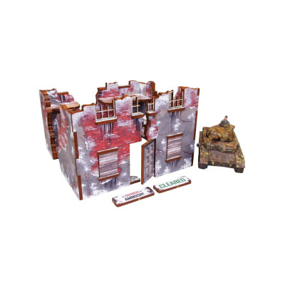 WW2 Achtung Panzer Normandy Winter Ruin 3 (28mm)