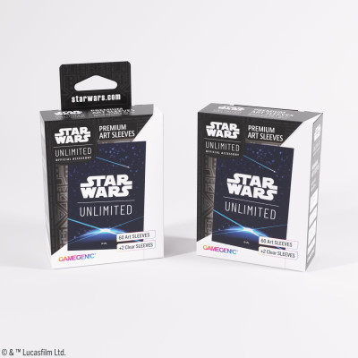 Gamegenic: Star Wars Unlimited - Premium Art Sleeves - Card Back Blue