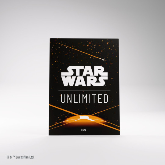 Gamegenic: Star Wars Unlimited Card Game - Art Sleeves - Card Back Orange