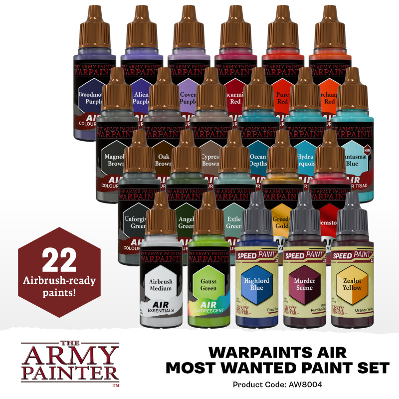 The Army Painter: Warpaints Air - Most Wanted Paint Set