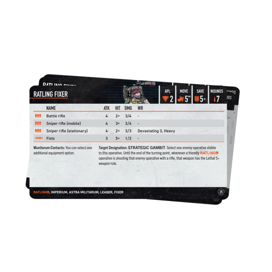 Kill Team Datacards: Ratlings