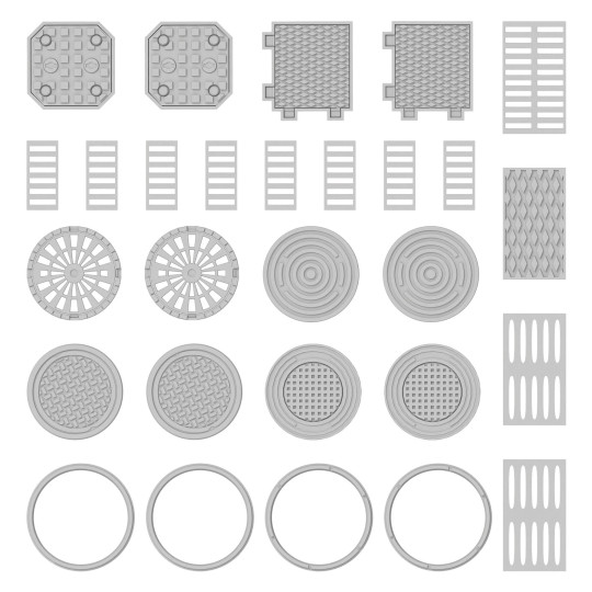 Manhole Covers 1:48-1:35